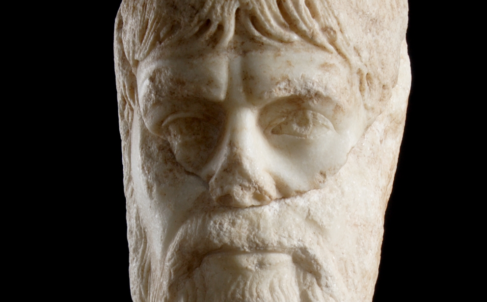 Ünlü lirik şair Pindaros portresi. MS. Geç 2. Yüzyıl